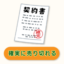 確実に売り切れる